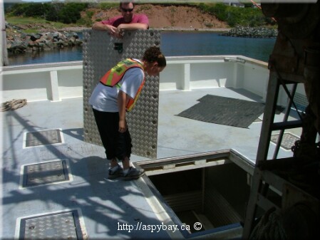 monitor checking boat
